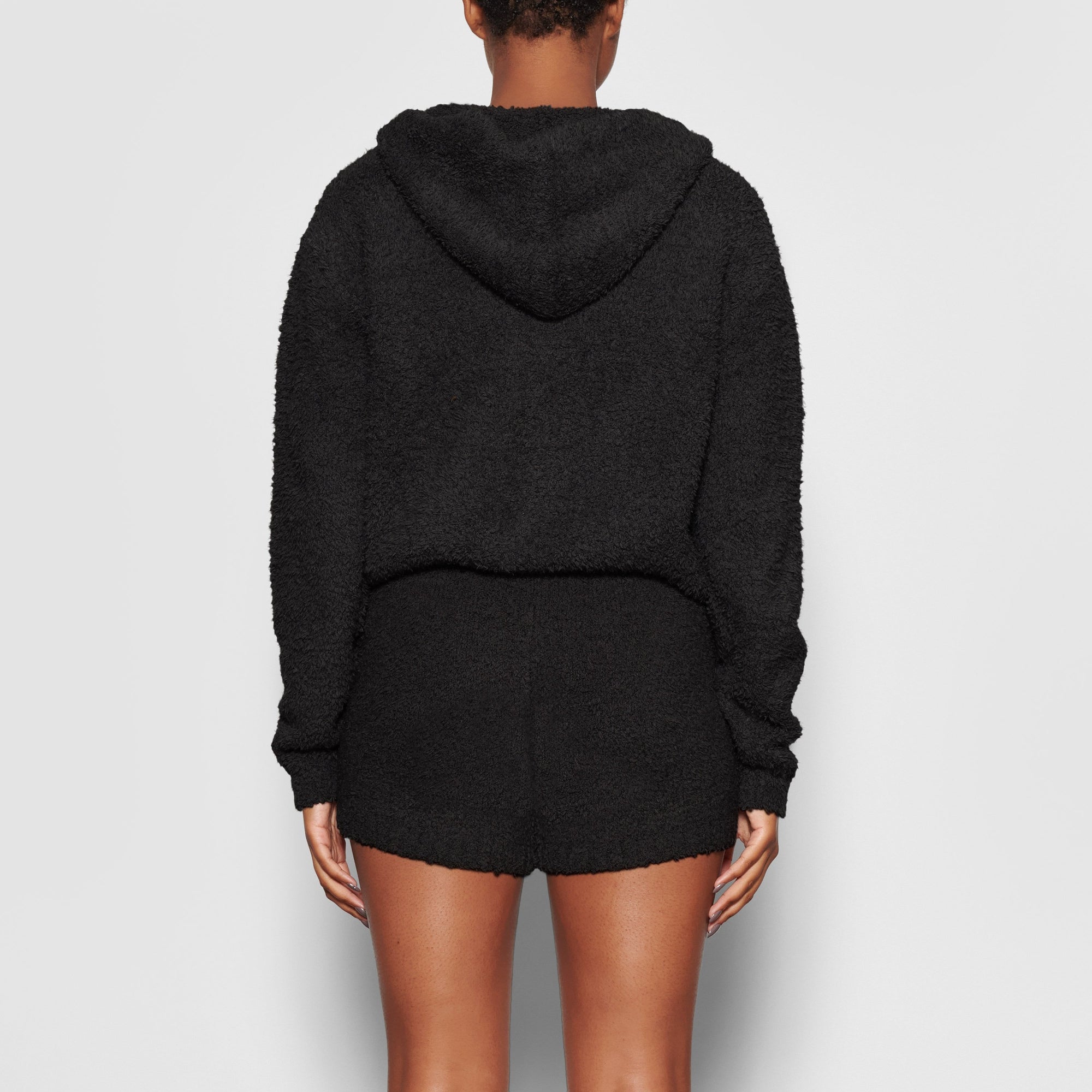 COZY KNIT ZIP UP HOODIE | ONYX - COZY KNIT ZIP UP HOODIE | ONYX