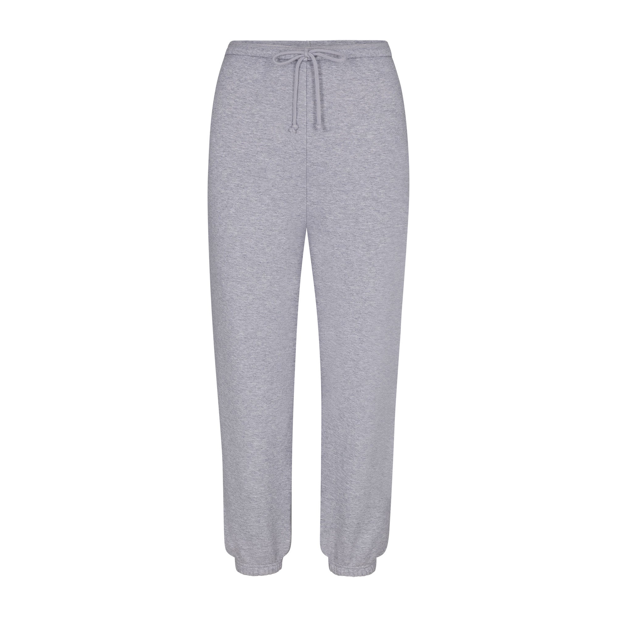 COTTON FLEECE JOGGER | HEATHER GREY - COTTON FLEECE JOGGER | HEATHER GREY