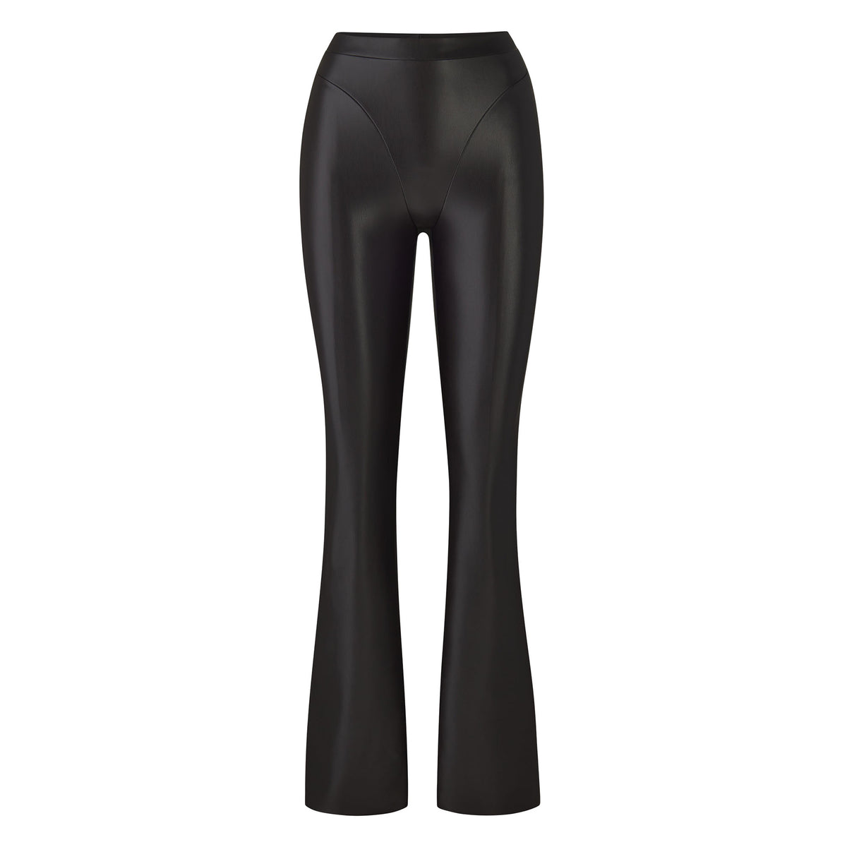 Faux Leather Boot Cut Pant - Soot | SKIMS