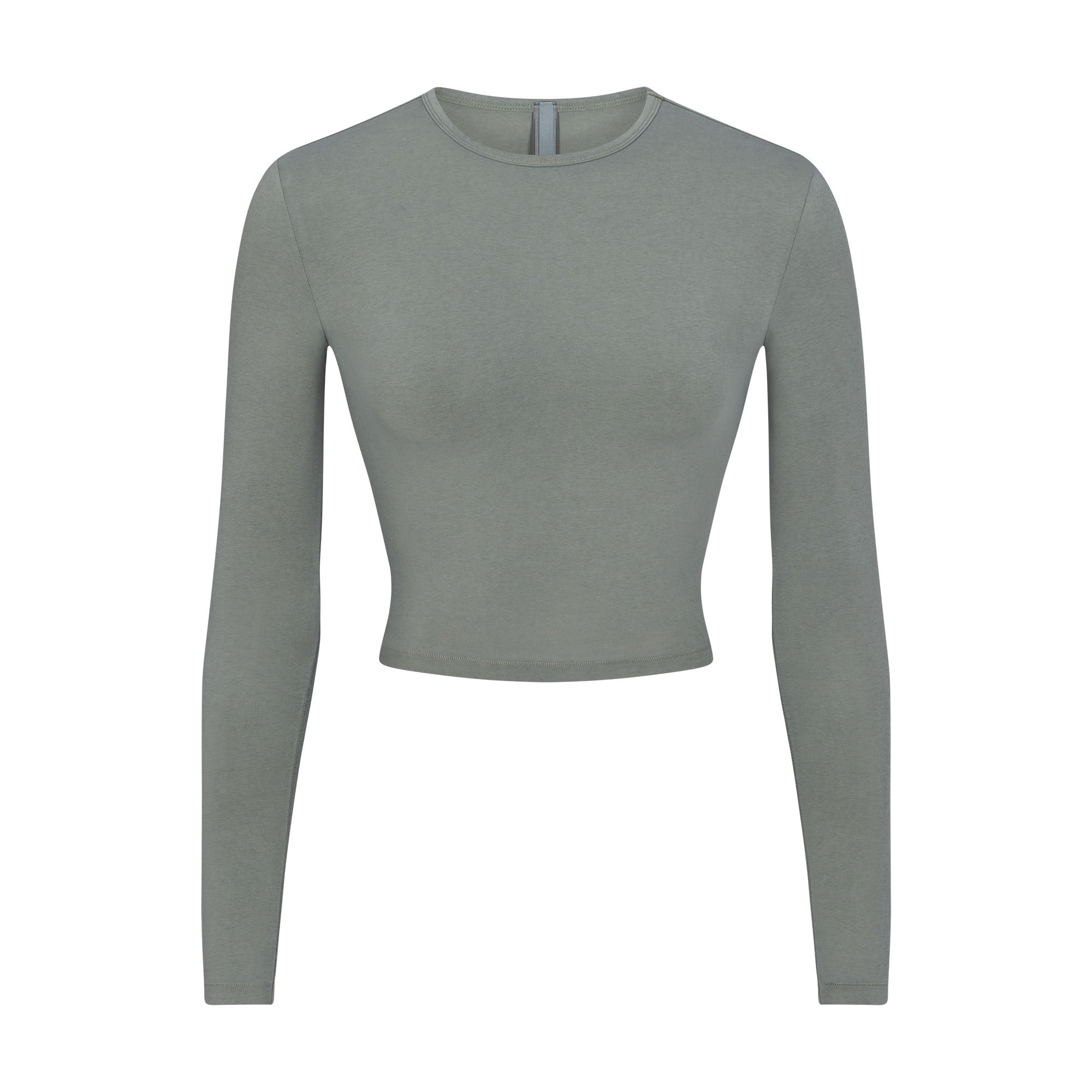 NEW VINTAGE CROPPED LONG SLEEVE T-SHIRT | BLUE CHALK - NEW VINTAGE ...