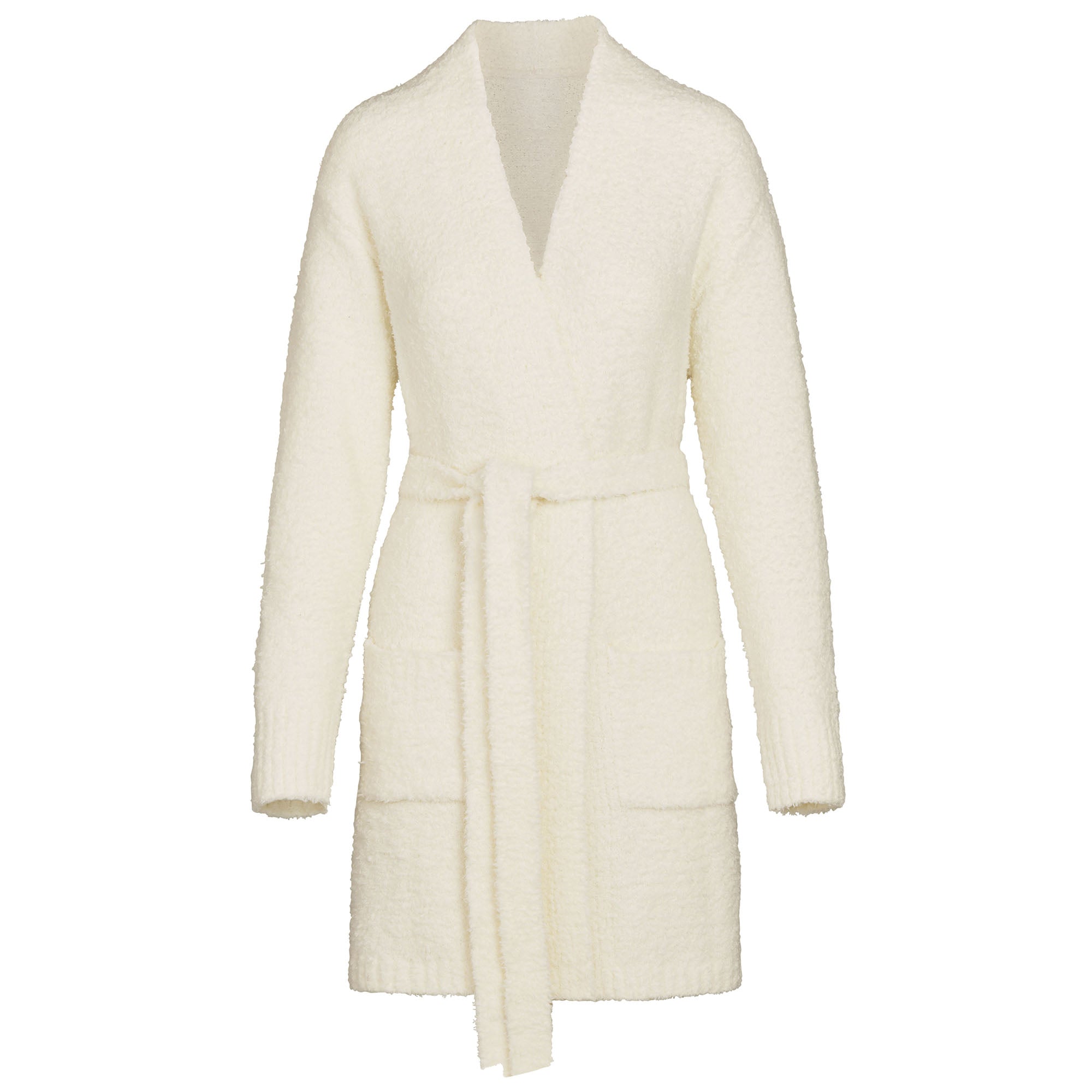 COZY KNIT SHORT ROBE | BONE