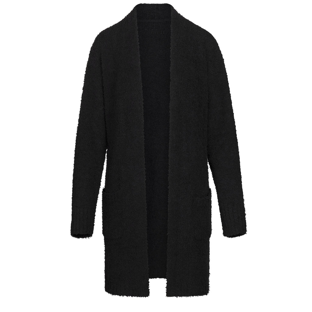 Cozy Knit Short Robe - Onyx | SKIMS