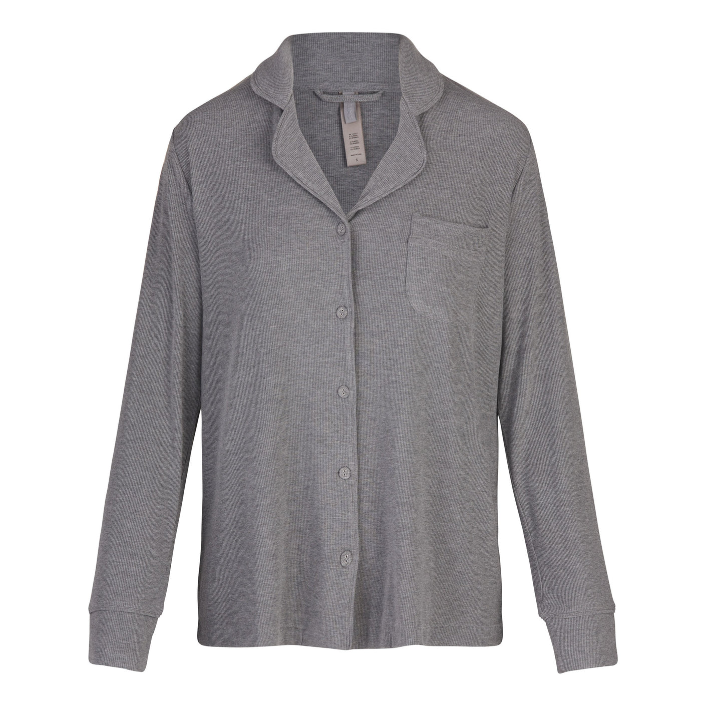 Skims Ribbed Stretch-modal Jersey Lounge Set in Grey