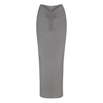 Soft Lounge Ruched Long Skirt - Heather Grey | SKIMS