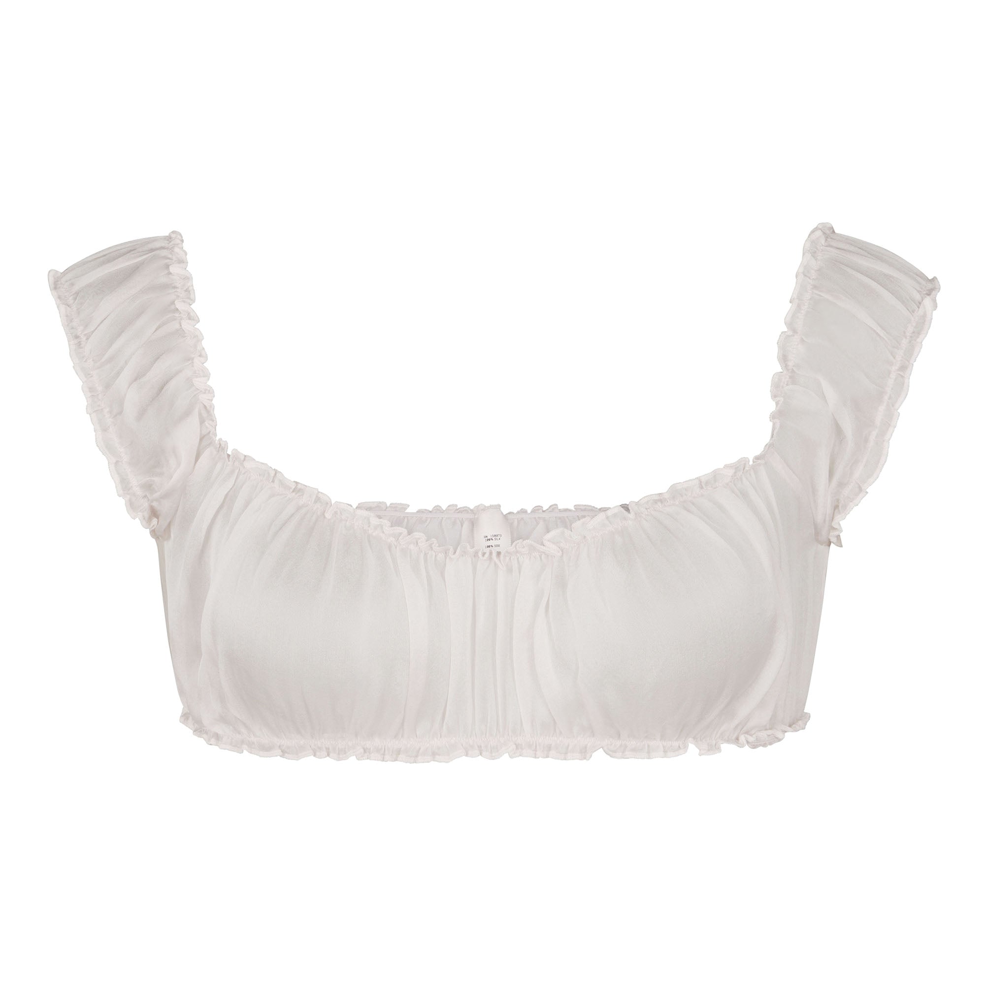 SKIMS Romance Chiffon Garter Bikini - Dove | SKIMS