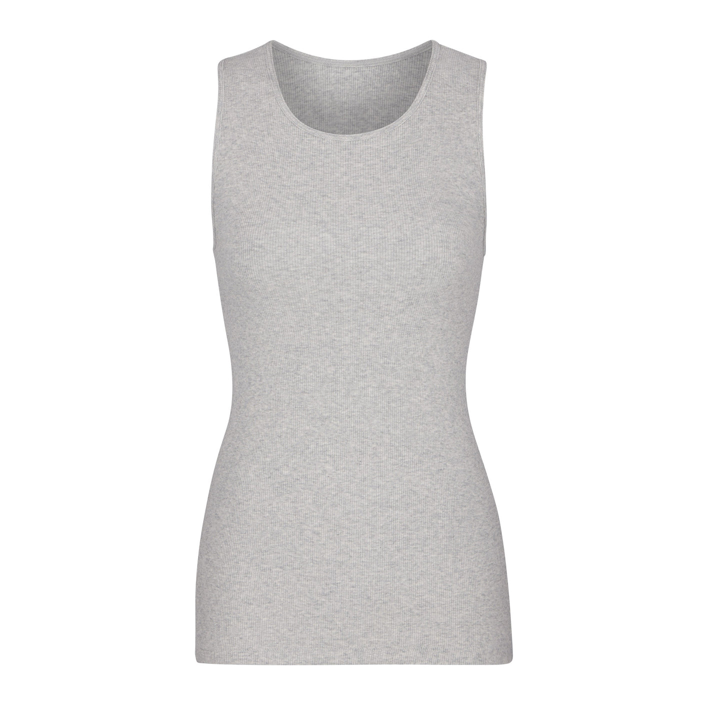 Cotton Rib Long Rib Tank - Light Heather Grey | SKIMS