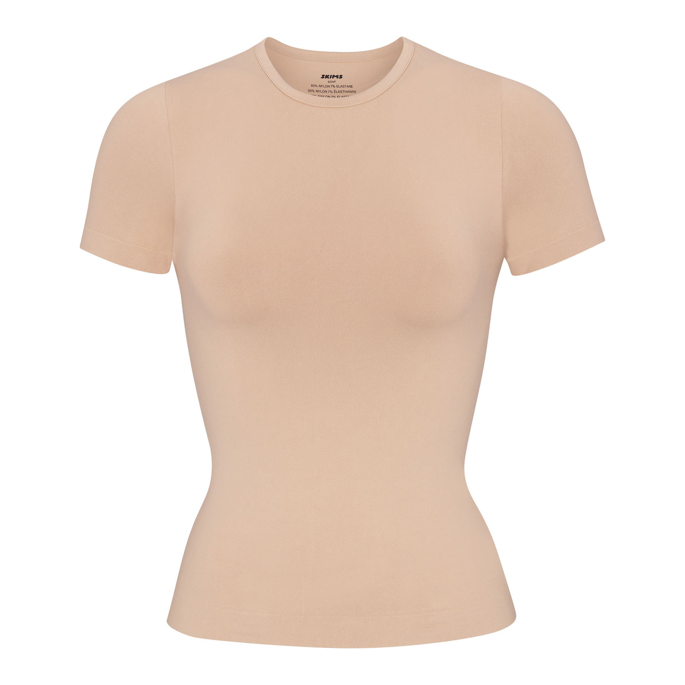 SOFT SMOOTHING SEAMLESS T-SHIRT | CLAY