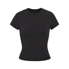 Ice Silk Crystal Lattice Seamless Pocket T-shirt