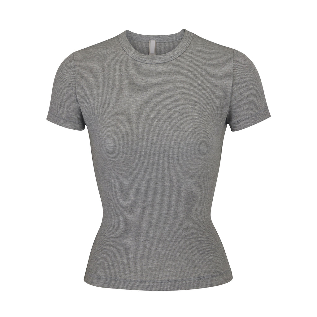 Soft Lounge Baby Tee - Heather Grey | SKIMS