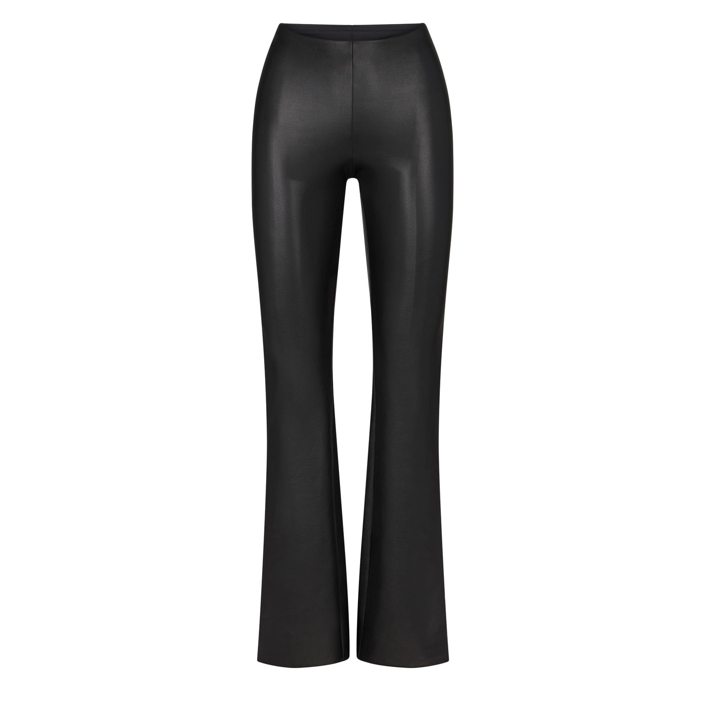 Faux Leather Boot Cut Pant - Onyx | SKIMS