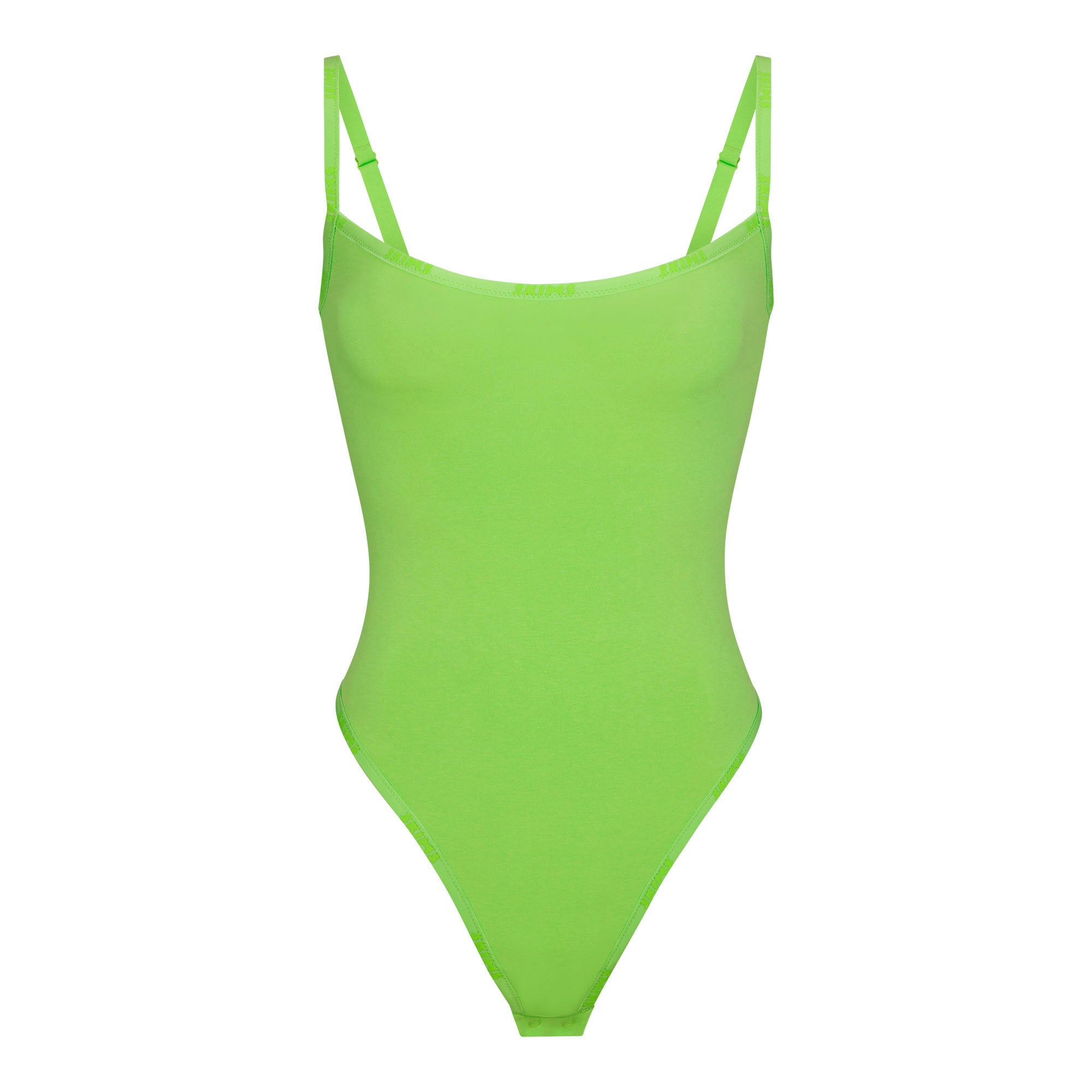 COTTON LOGO BODYSUIT | NEON GREEN - COTTON LOGO BODYSUIT | NEON GREEN