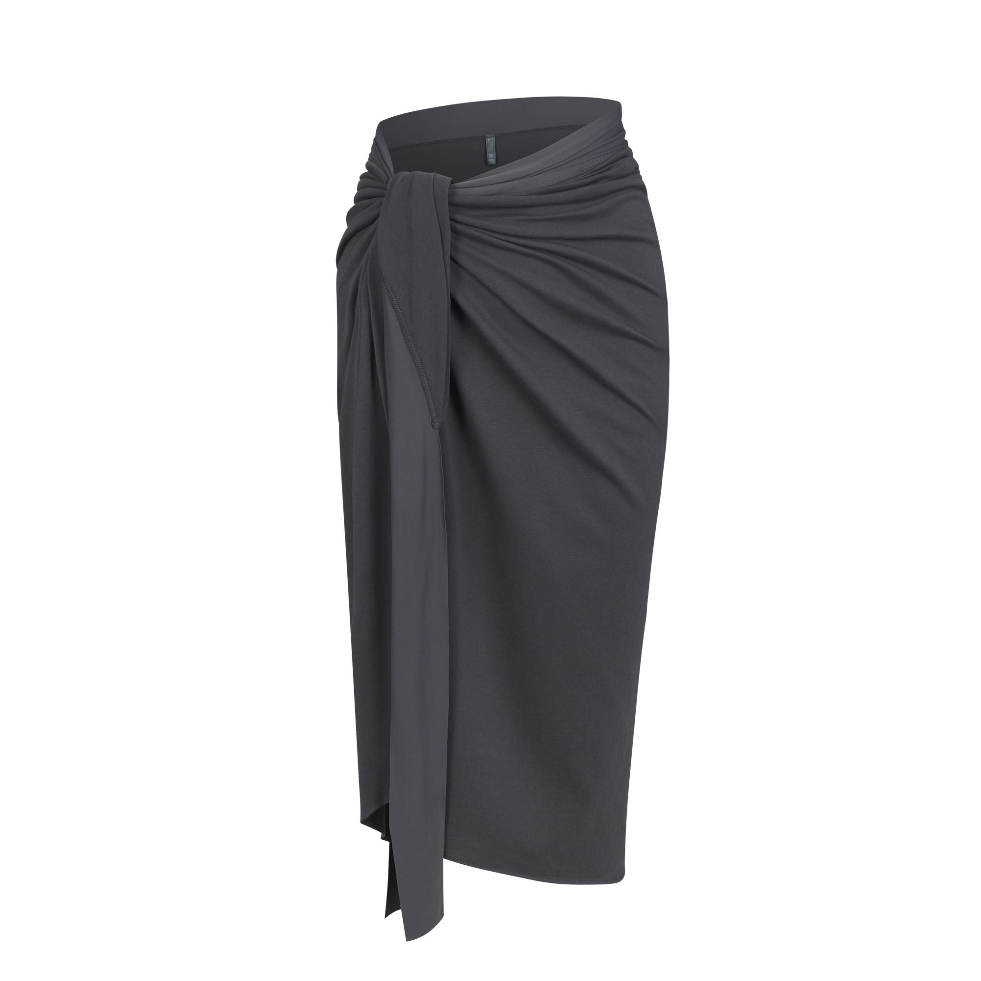 COVER UP TIE SARONG SKIRT | GUNMETAL - COVER UP TIE SARONG SKIRT | GUNMETAL