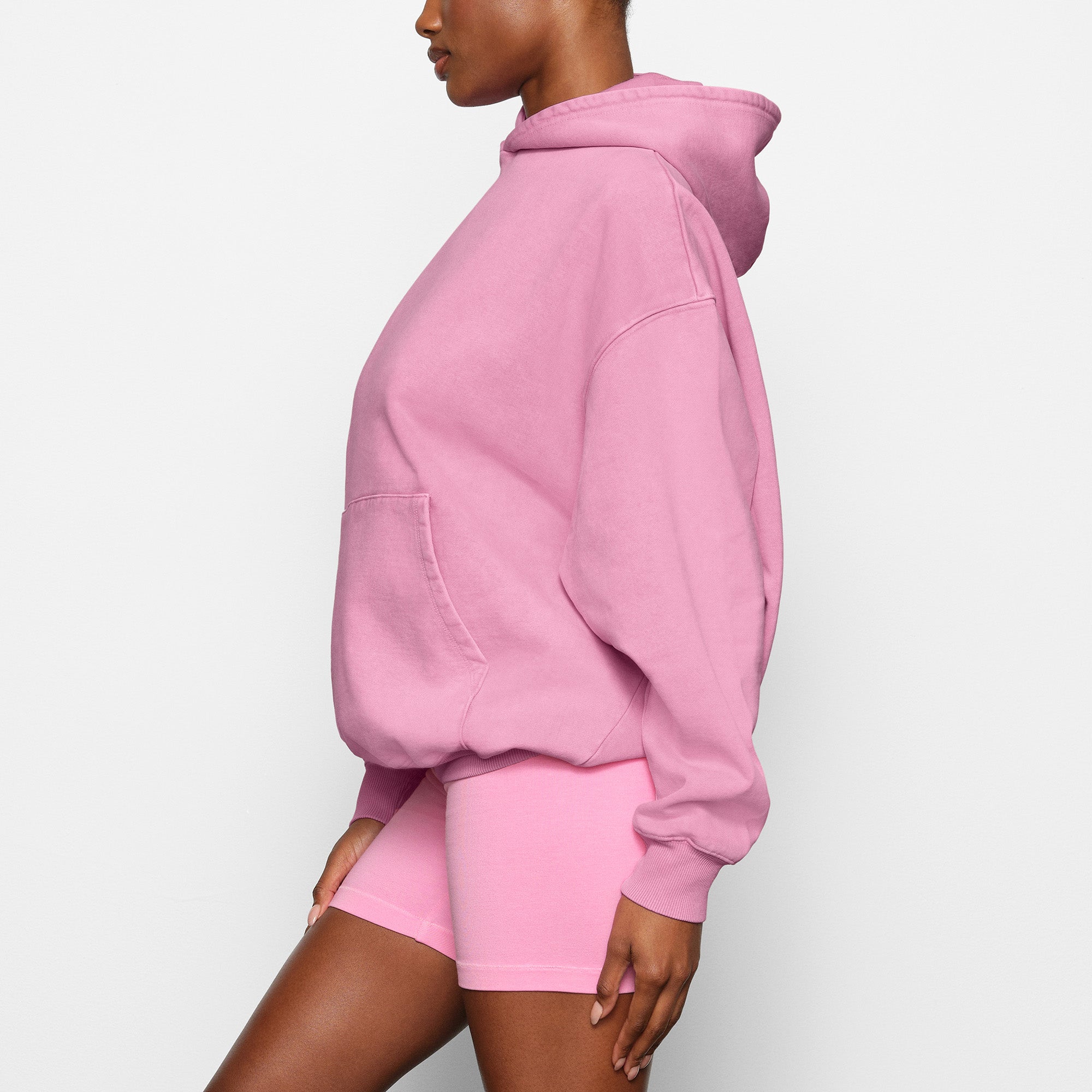 Boyfriend Fleece Hoodie - Bubble Gum | SKIMS