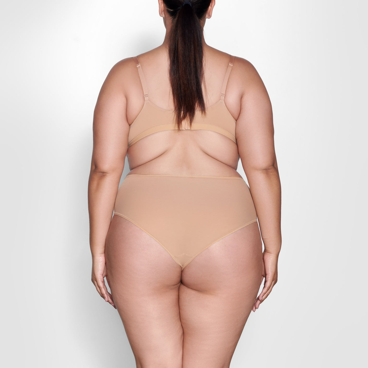 Skims Fits Everybody Full Brief Underwear Mica Beige Women’s 2X New Defect