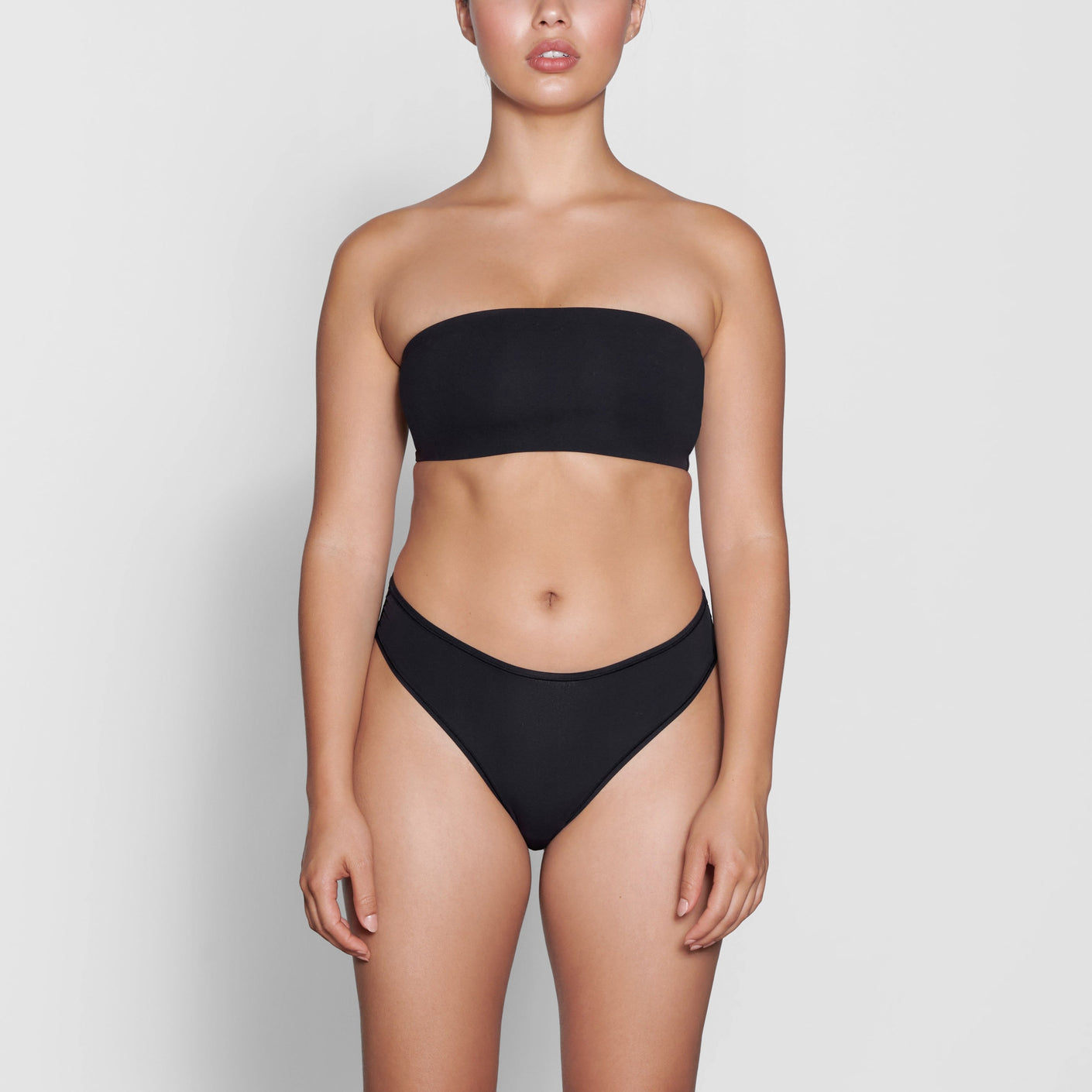 SKIMS Fits Everybody Crossover Bralette - Onyx