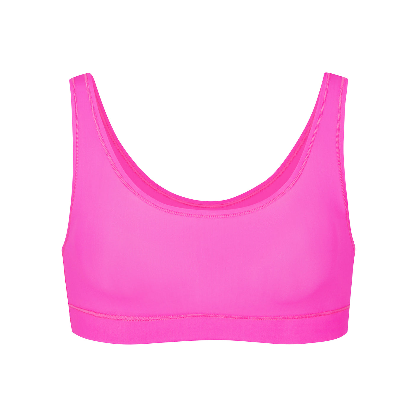 Jelly Sheer Scoop Neck Bralette - Neon Pink | SKIMS