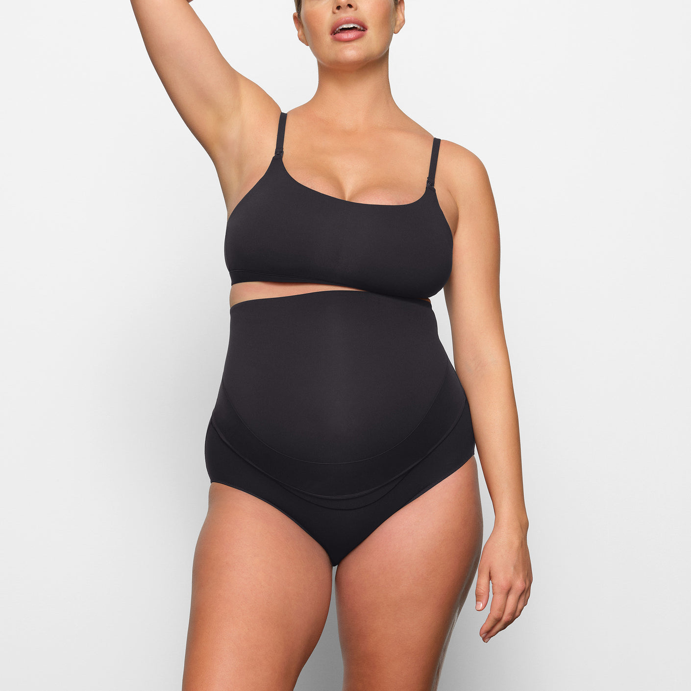 FITS EVERYBODY MATERNITY BANDED HIGH-WAISTED BRIEF