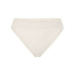 Cotton-Blend Jersey Boyshort - Bone