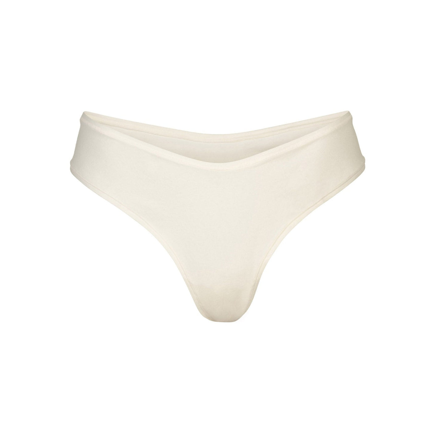 Track Cotton Jersey Micro Dipped Thong - Cobalt - XS at Skims