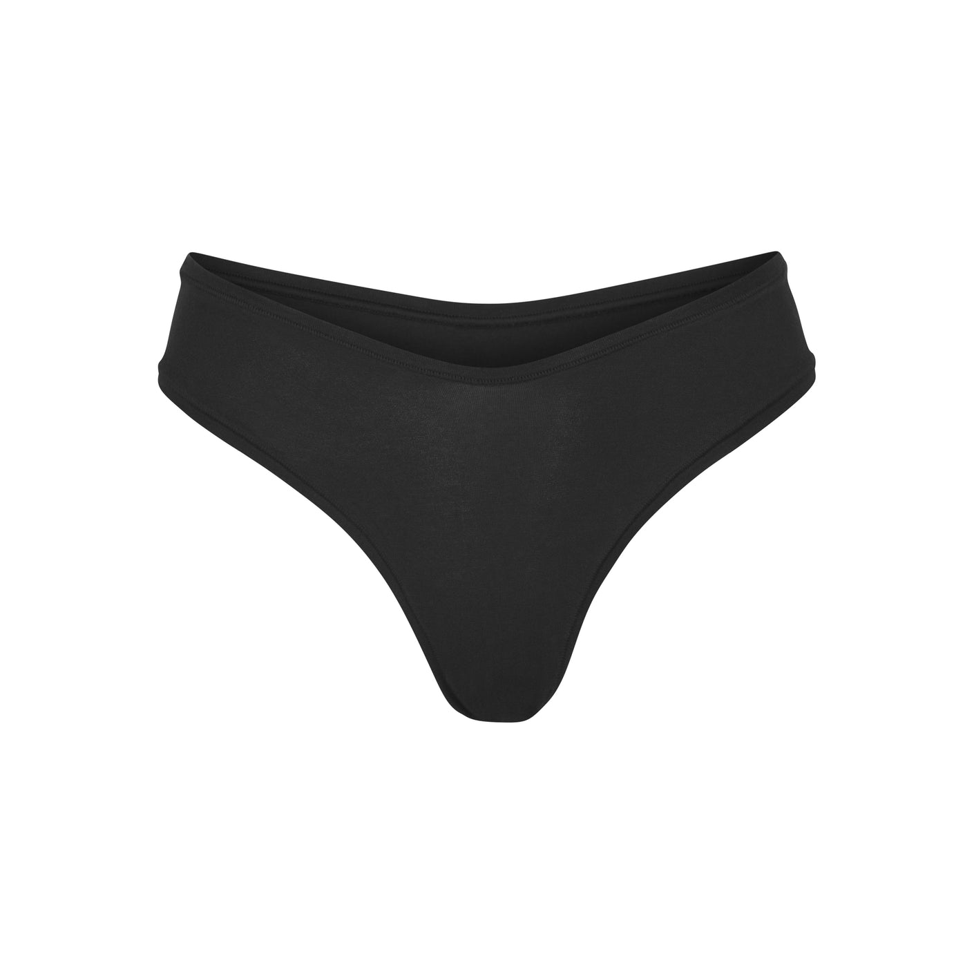 COTTON JERSEY DIPPED THONG | SOOT