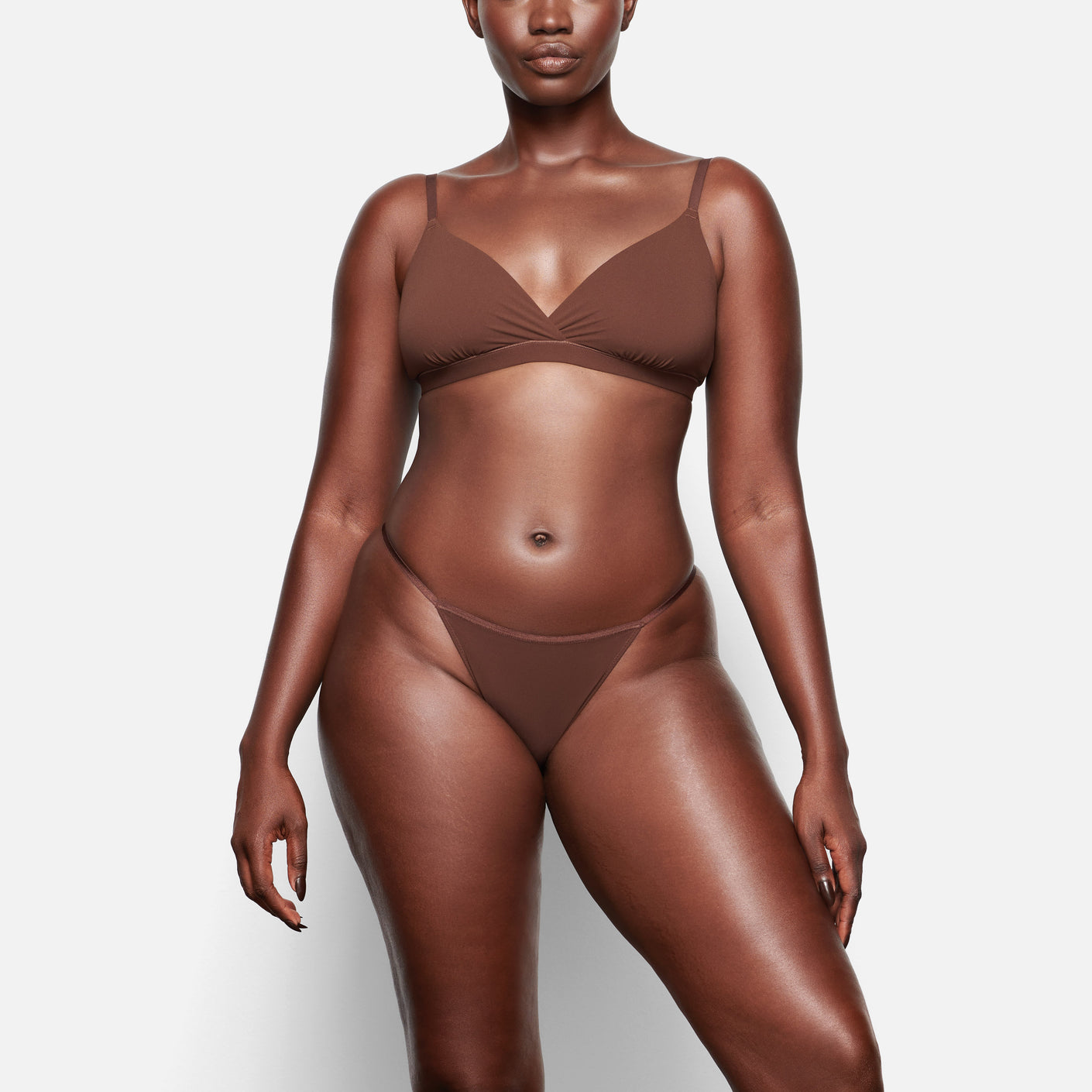 Chocolate Brown Thong String Bikini