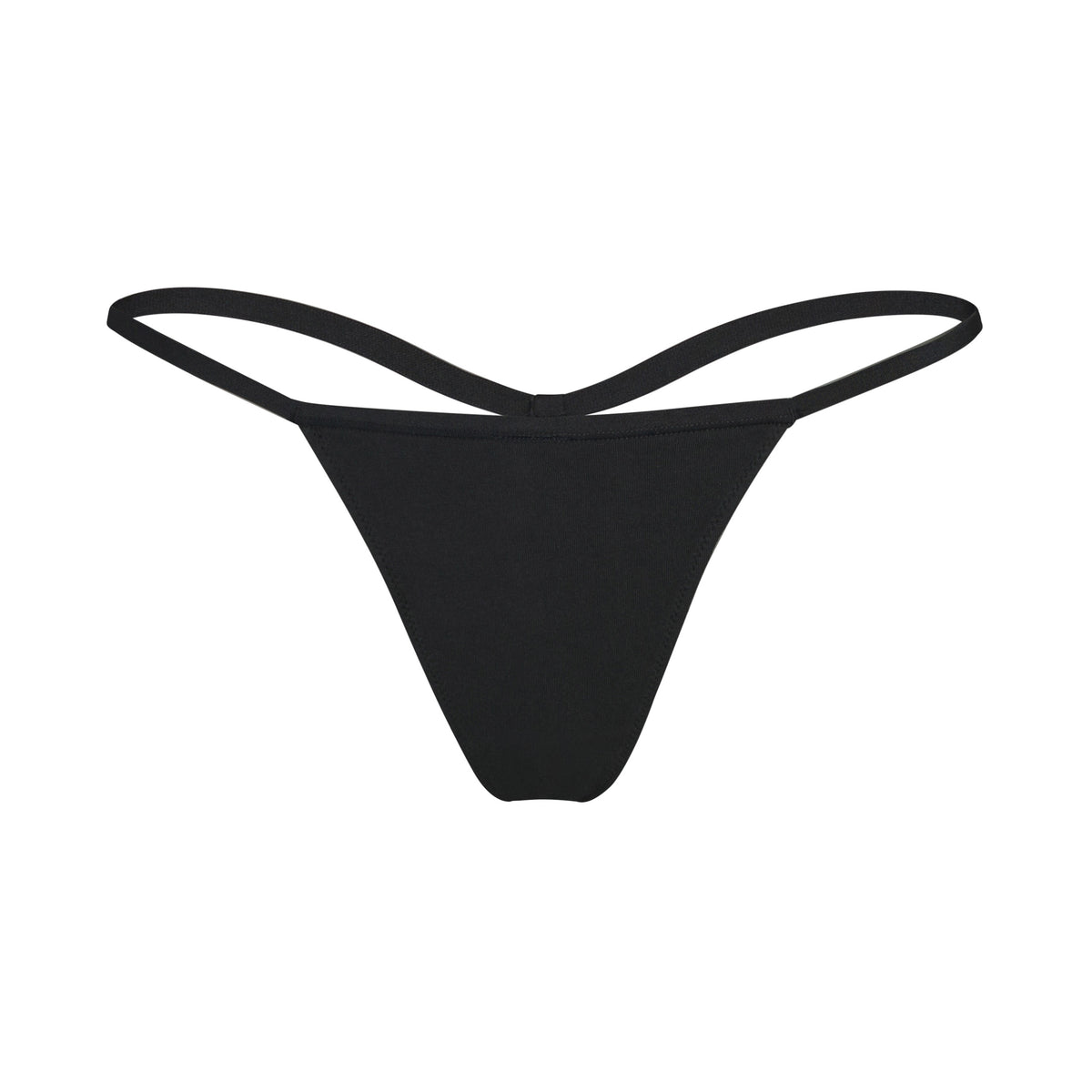Cotton Jersey T String Thong - Soot | SKIMS
