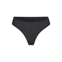 SKIMS Cotton Logo String Thong - Smoke