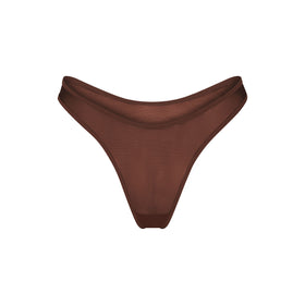 Skims Logo Mesh Hipster Briefs in Natural