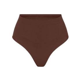 Womens Skims brown Seamless Sculpt High-Waist Thong