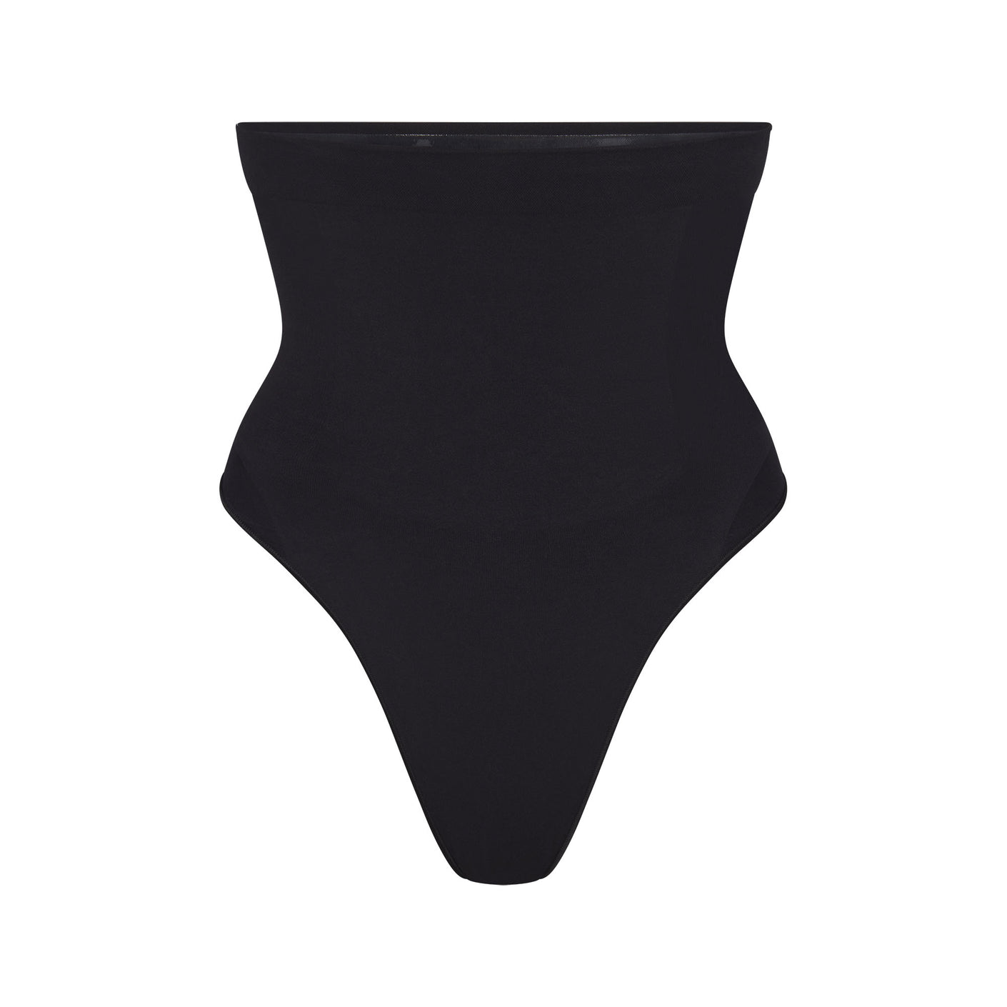 Skims Seamless Sculpt High-waist Thong in Black