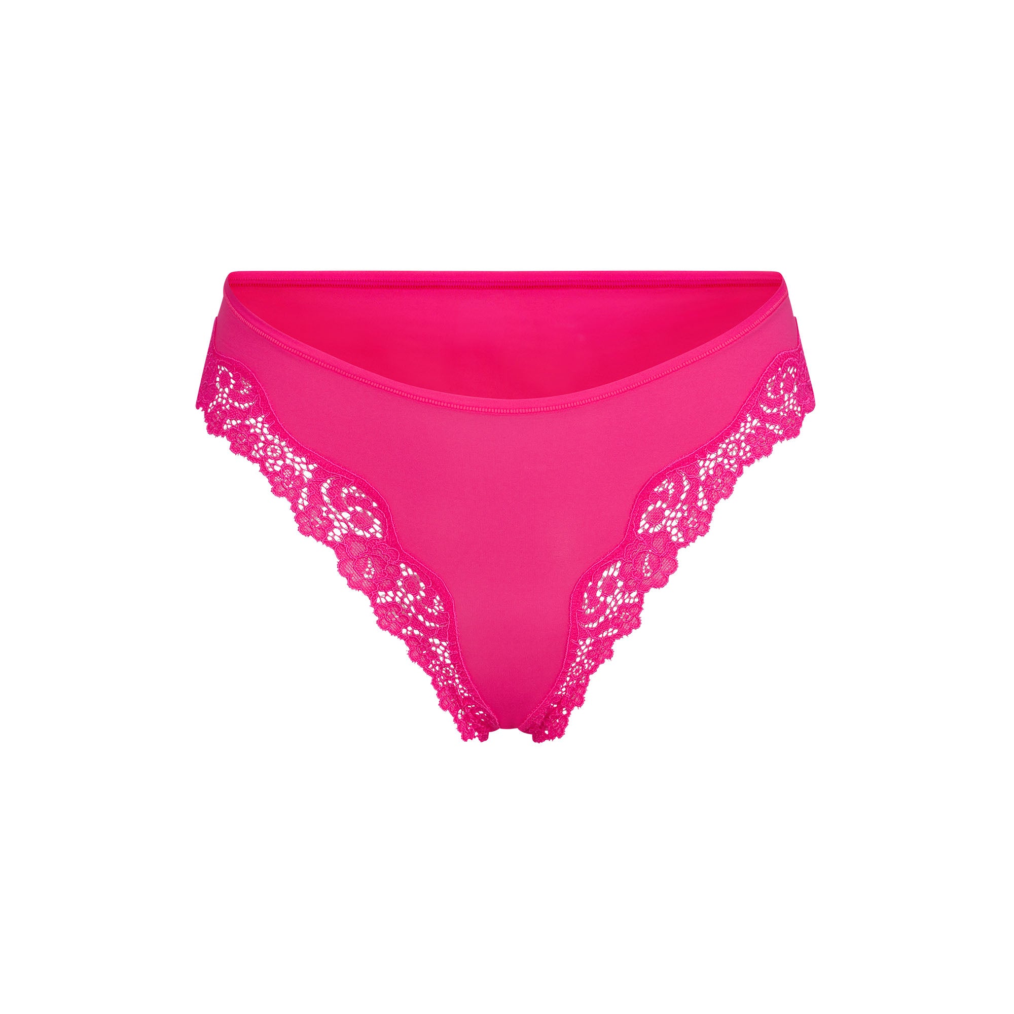 Fits Everybody Lace Tanga - Neon Rose | SKIMS