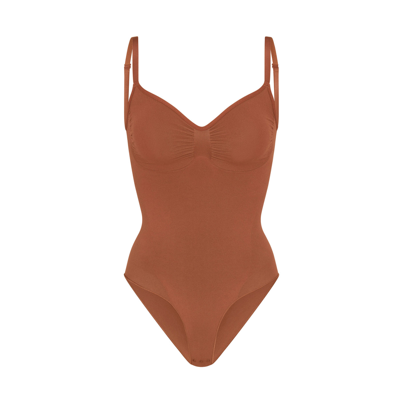 SKIMS UMBER Sculpting Thong Bodysuit Tan Size XS - $41 (39% Off Retail) -  From Alyssa