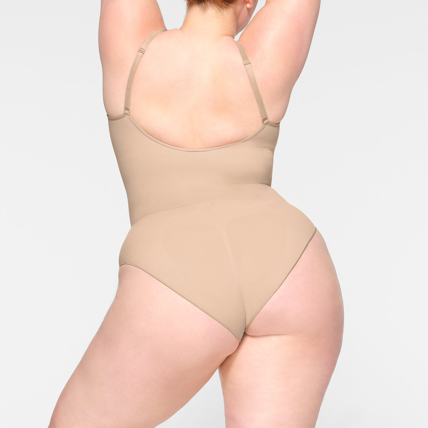 Womens Skims nude Seamless Sculpt Briefs Bodysuit