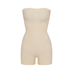 Skims Butt Enhancing Open Bust Bodysuit in Brown