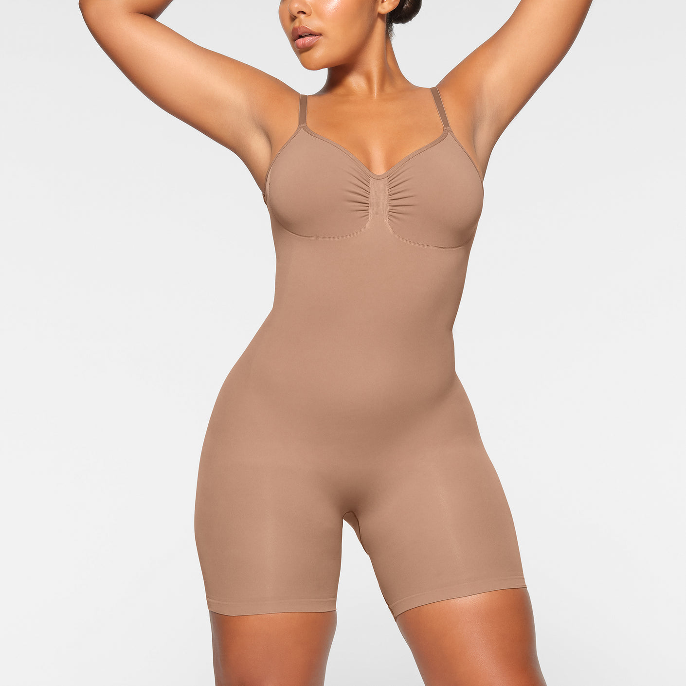 Track Barely There Low Back Mid Thigh Bodysuit - Sienna - 3X at Skims