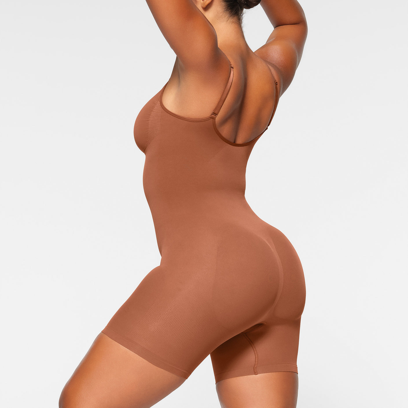 SKIMS Mid Thigh Sculpting Bodysuit XL Brown - $40 (44% Off Retail) - From  Ali