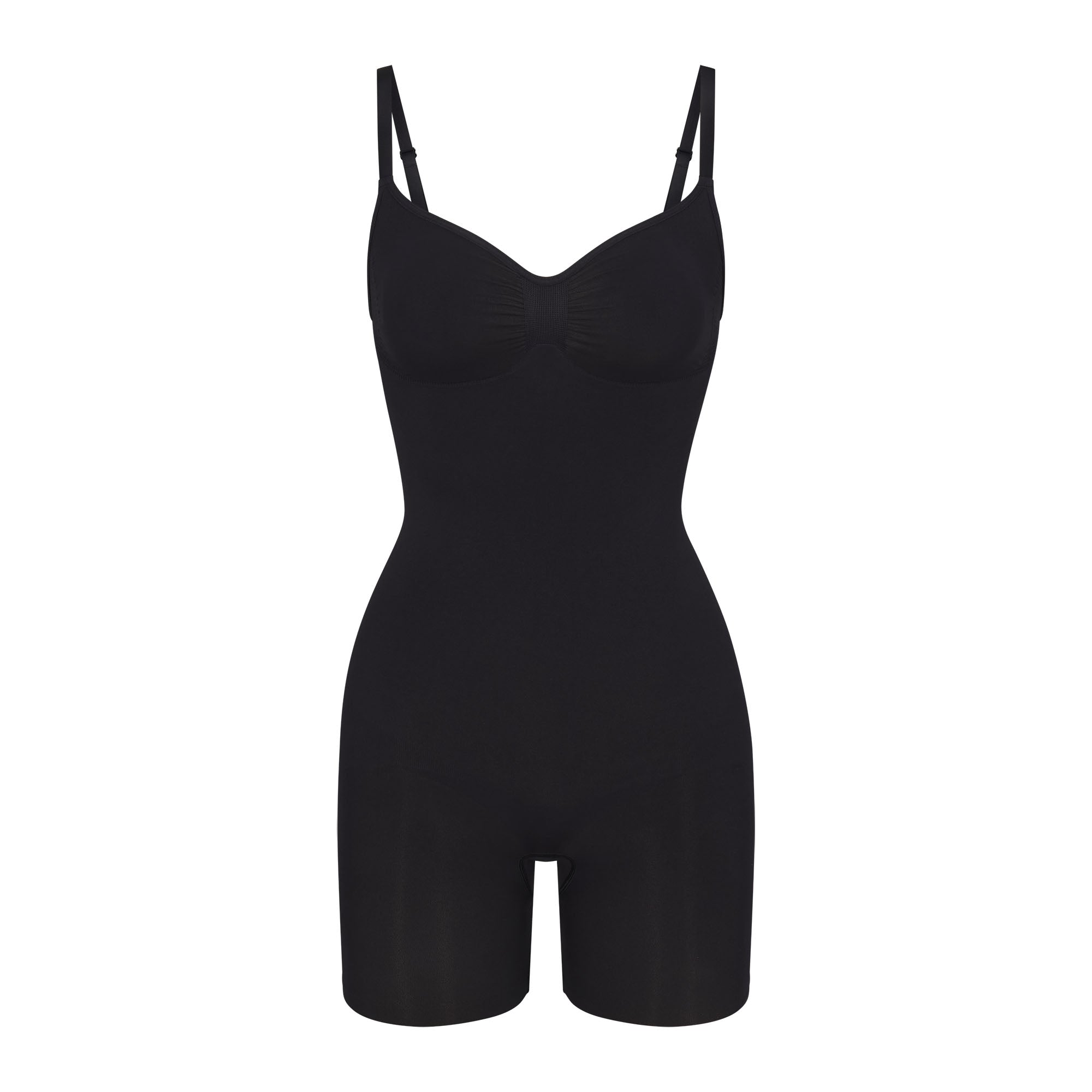 SEAMLESS SCULPT MID THIGH BODYSUIT | ONYX