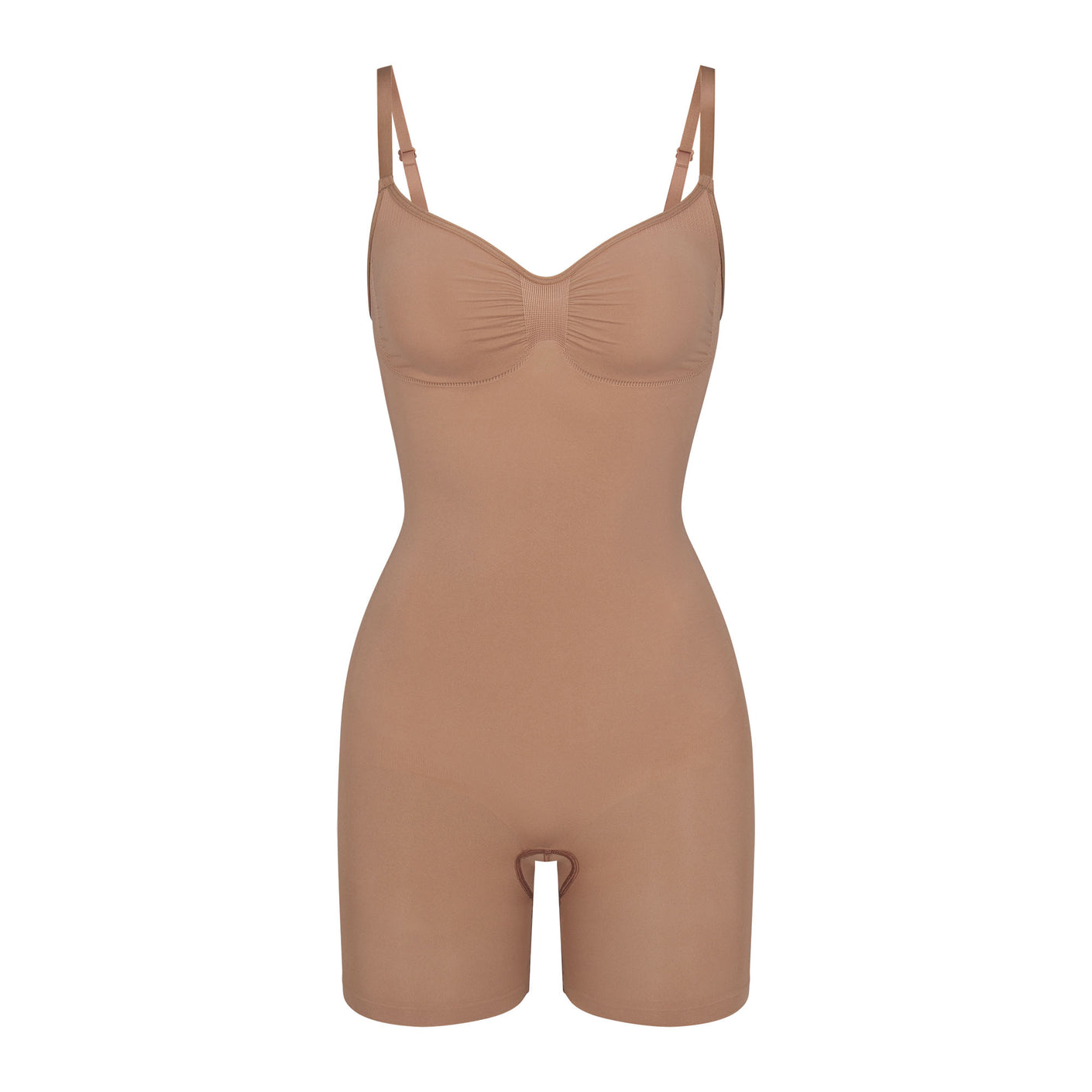 Womens Skims nude Seamless Sculpt Mid-Thigh Bodysuit