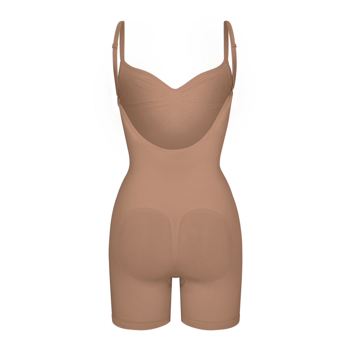 Womens Skims brown Seamless Sculpt Mid-Thigh Bodysuit