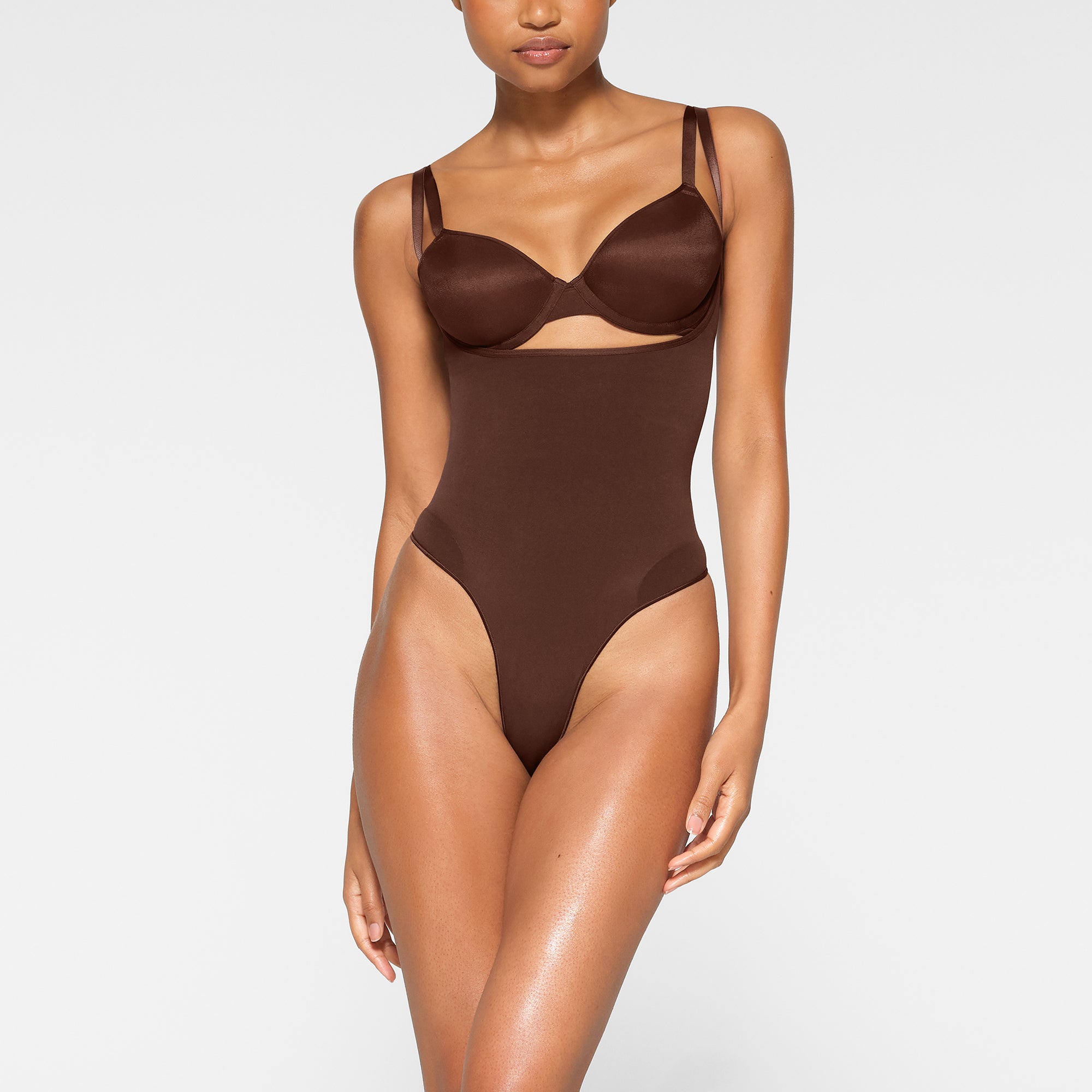 SKIMS Seamless Sculpt Brief Bodysuit - Cocoa