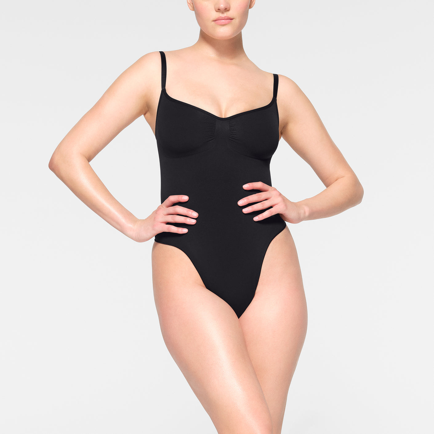 Buy Cheekee Contour Shapewear Bodysuit for Women - Tummy Control, Thong Body  Shaper, Backless, Seamless Bodysuit (Small, Black) at