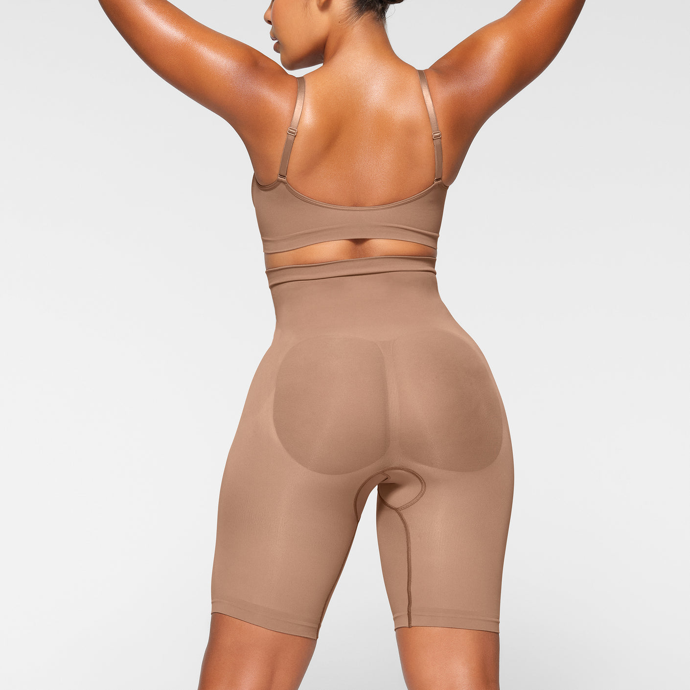 Skims Shape wear Sculpting Above the Knees shorts, Women's Fashion,  Bottoms, Other Bottoms on Carousell