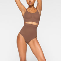 Skims Sheer Sculpt Thong Bodysuit - Jasper