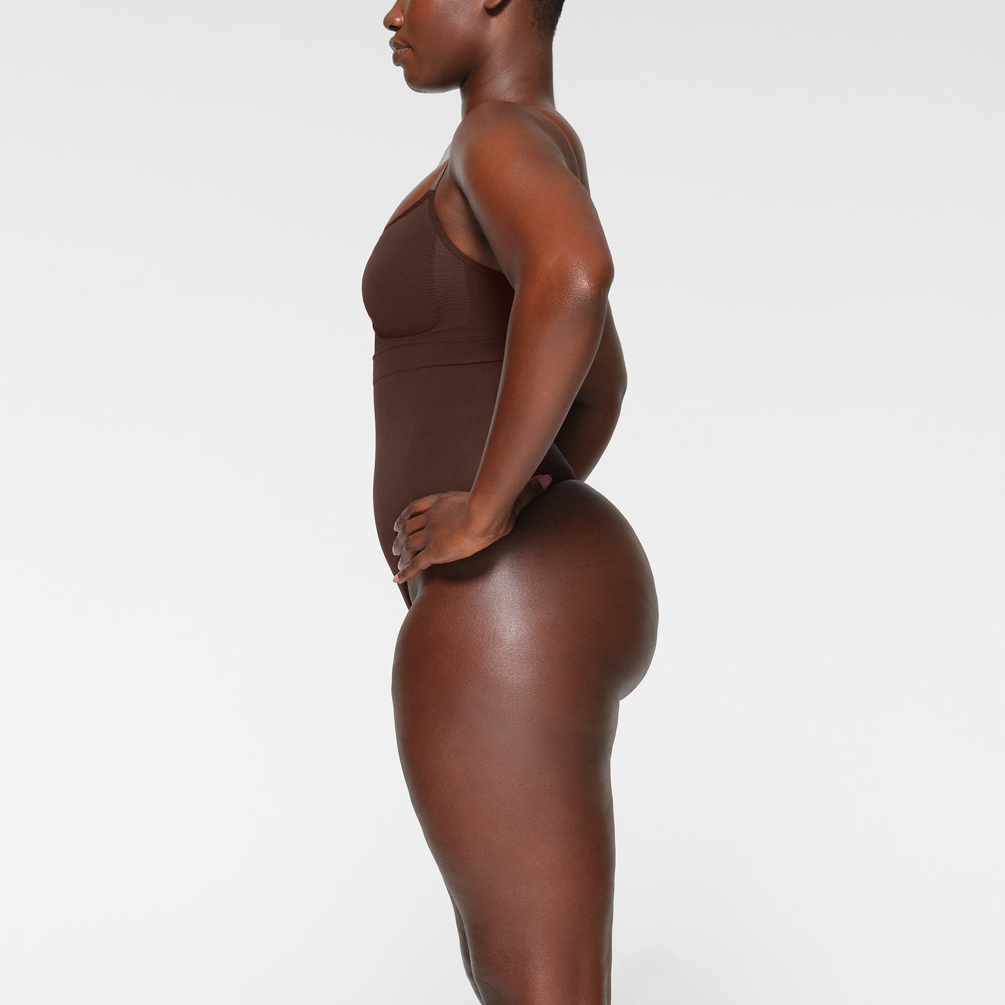 Buy SKIMS Brown Seamless Sculpt High-waist Thong for Women in