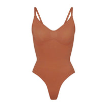 SKIMS Sculpting Thong Bodysuit Tan Size L - $40 (42% Off Retail