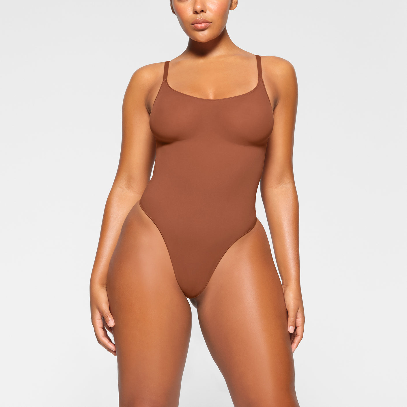 Skims Seamless Sculpt Low Back Bodysuit in Natural