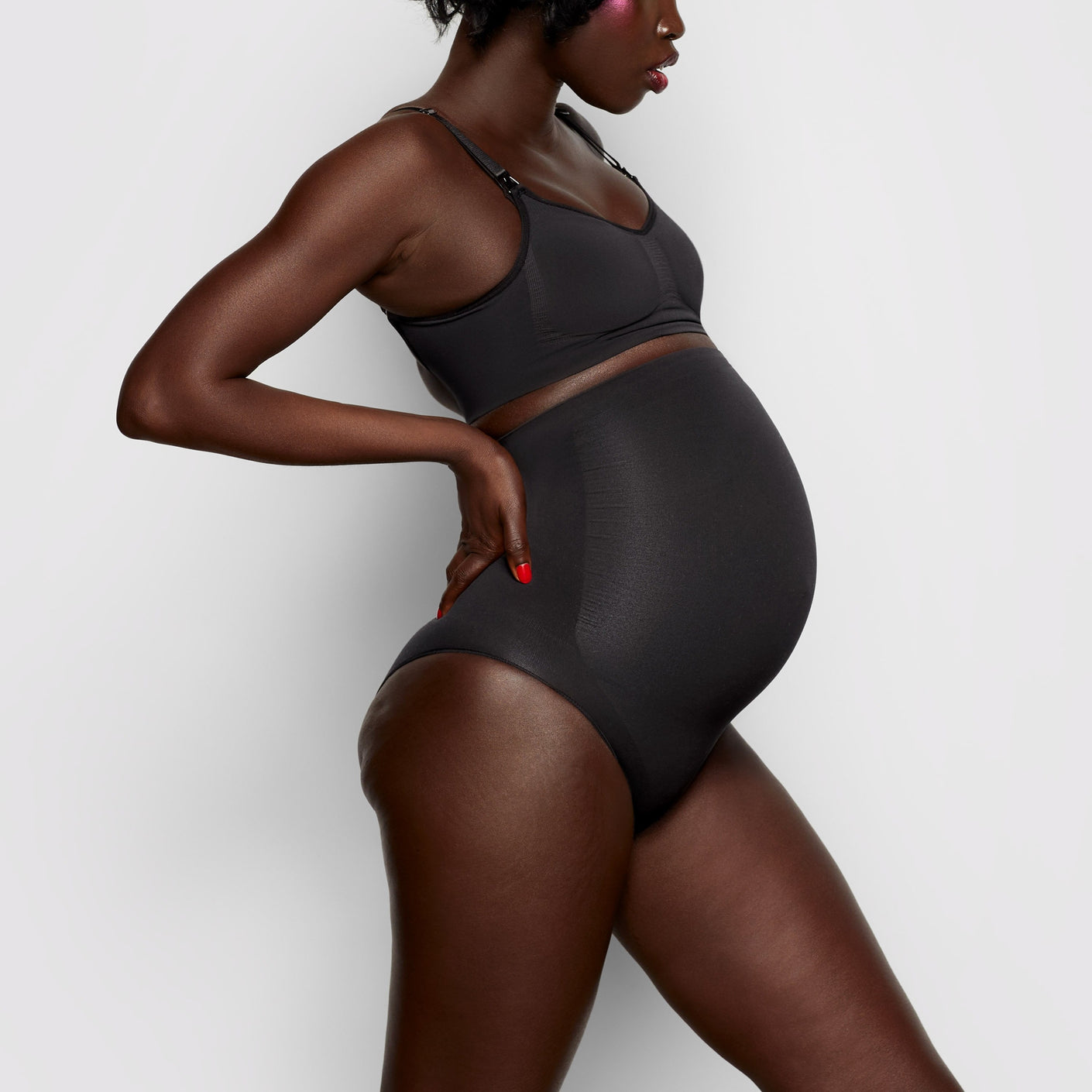 Buy Maternity Nursing Bras Set Pregnant Breastfeeding Pregnancy Underwear  Breast Feeding Bra Soutien Gorge Allaitement Black Bands Size L at