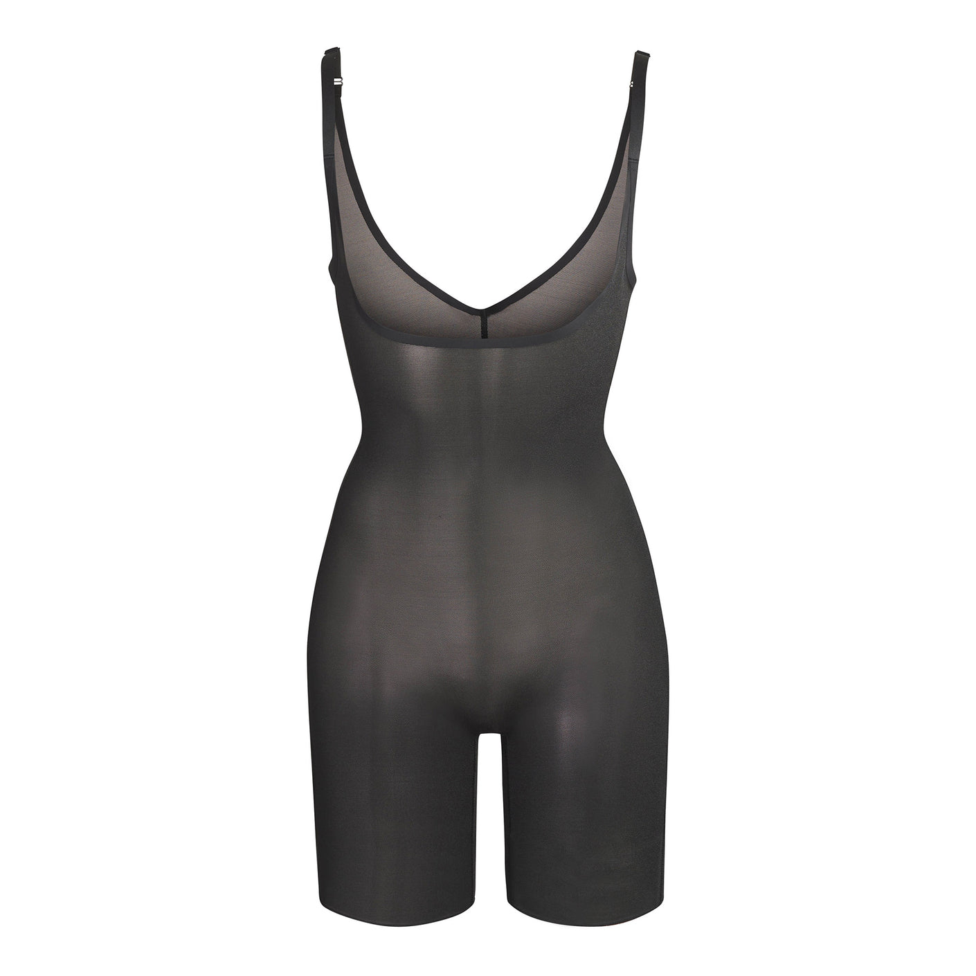 SHEER SCULPT OPEN BUST BODYSUIT | ONYX