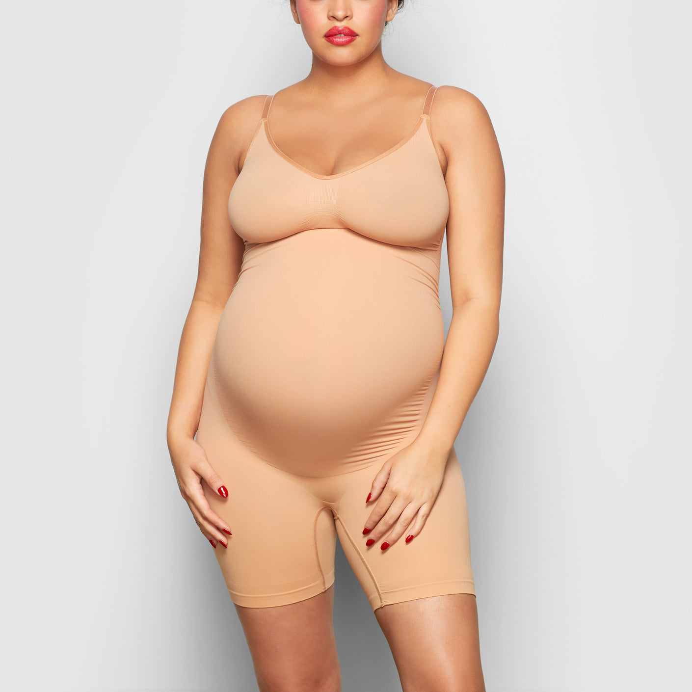 XFAK Seamless Maternity Shapewear for Dresses, Mid-Thighs