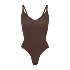 Simple Thong Bodysuit Tank - Coffee — Kimmy's Boutique